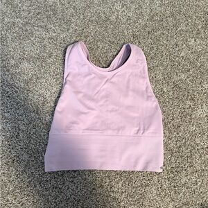 PINK Victoria's Secret Light Purple Cropped Tank Top
